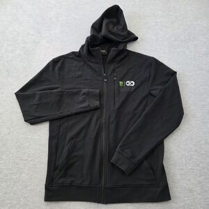 UFC Monster Energy 30 Years Anniversary Black Full Zip Hoodie Mens Medium MMA